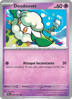 Carte Pokémon Doudouvet 034