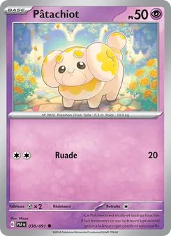 Carte Pokémon Pâtachiot 038