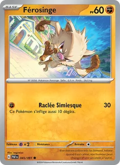 Carte Pokémon Férosinge 045