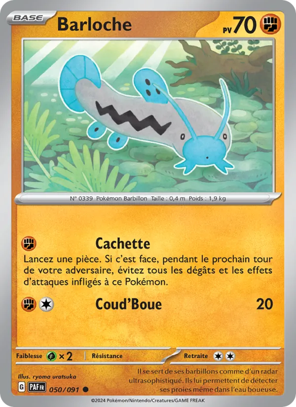 Carte Pokémon Barloche 050/91 de l'extension Destinées de Paldea