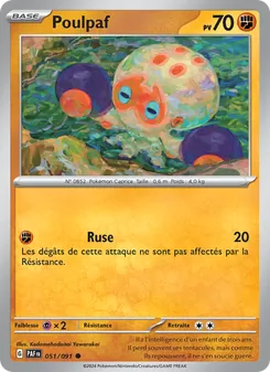 Carte Pokémon Poulpaf 051