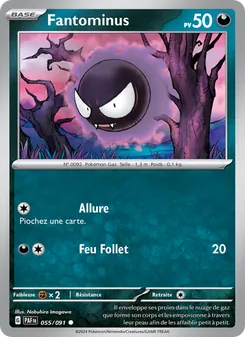 Carte Pokémon Fantominus 055