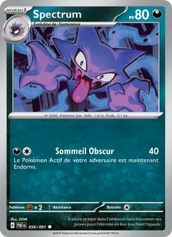 Carte Pokémon Spectrum 056