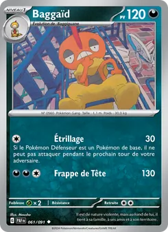 Carte Pokémon Baggaïd 061