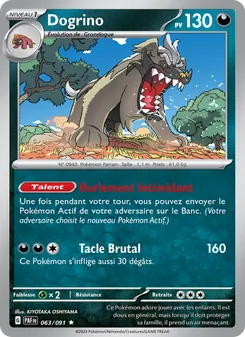Carte Pokémon Dogrino 063