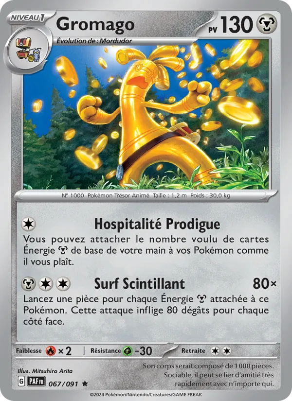 Carte Pokémon Gromago 067/91 de l'extension Destinées de Paldea