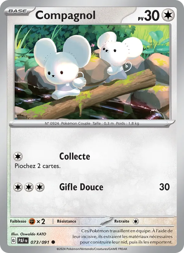 Carte Pokémon Compagnol 073/91 de l'extension Destinées de Paldea