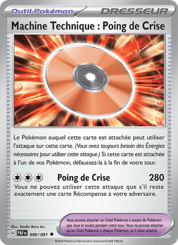 Carte Pokémon Capsule Technique : Poing de Crise 090/91 de l'extension Destinées de Paldea