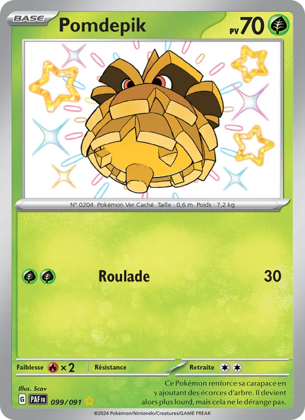 Carte Pokémon Pomdepik 099/91 de l'extension Destinées de Paldea