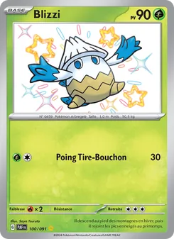 Carte Pokémon Blizzi 100
