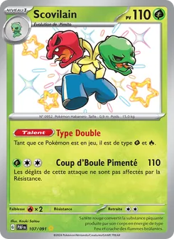 Carte Pokémon Scovilain 107
