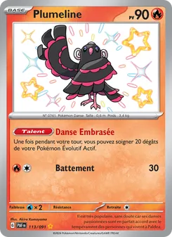 Carte Pokémon Plumeline 113