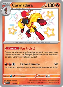 Carte Pokémon Carmadura 115