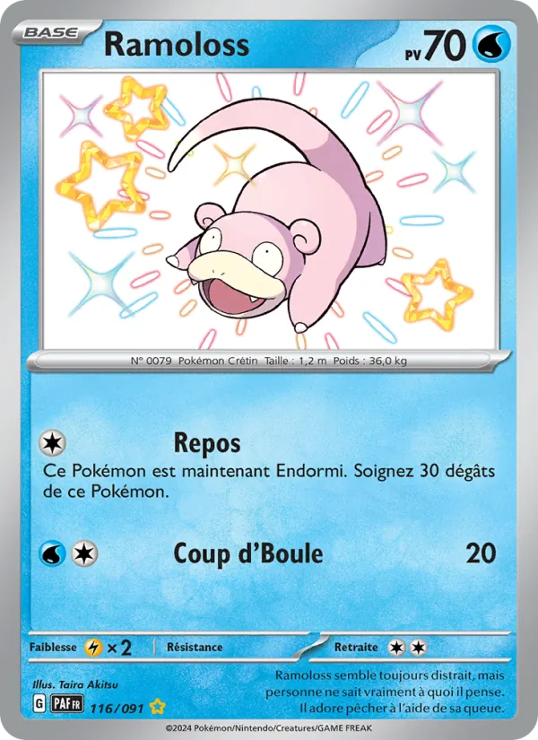 Carte Pokémon Ramoloss 116/91 de l'extension Destinées de Paldea