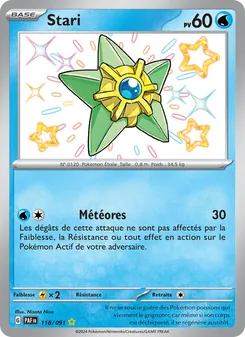 Carte Pokémon Stari 118