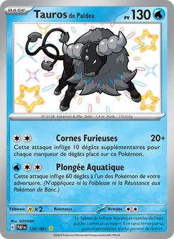 Carte Pokémon Tauros de Paldea 120