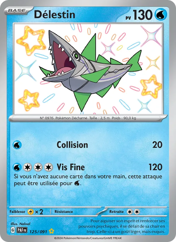 Carte Pokémon Délestin 125/91 de l'extension Destinées de Paldea