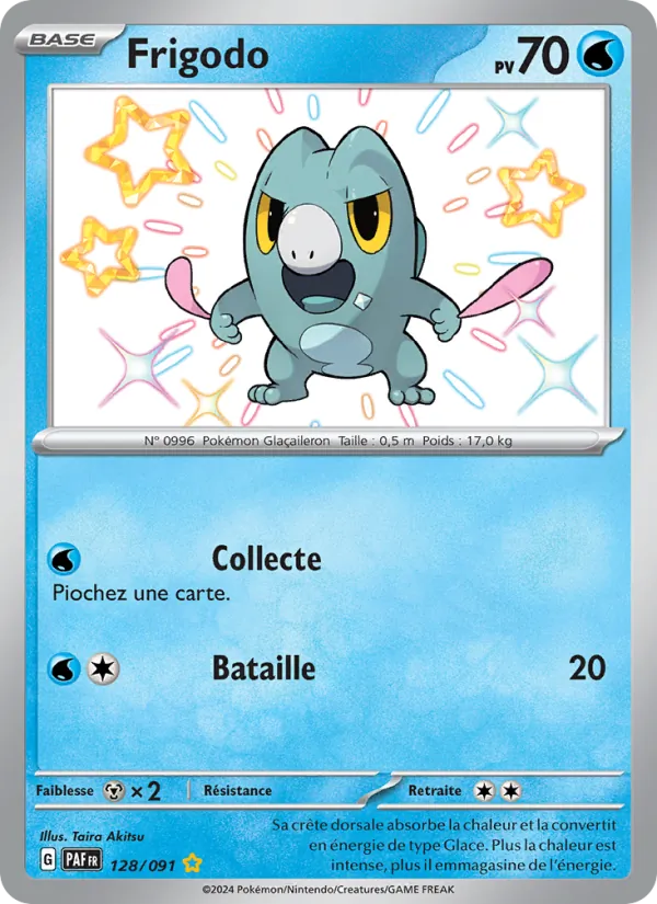 Carte Pokémon Frigodo 128/91 de l'extension Destinées de Paldea