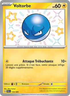 Carte Pokémon Voltorbe 133