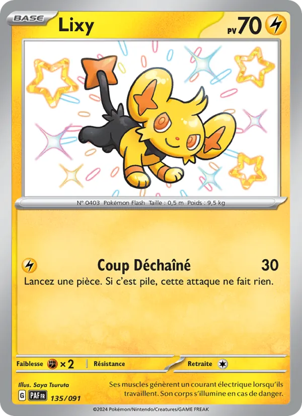 Carte Pokémon Lixy 135/91 de l'extension Destinées de Paldea