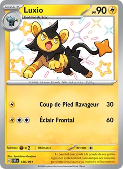 Carte Pokémon Luxio 136