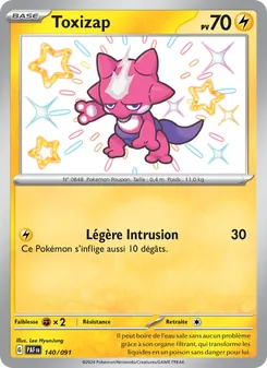 Carte Pokémon Toxizap 140