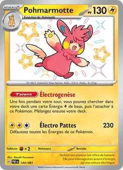 Carte Pokémon Pohmarmotte 144