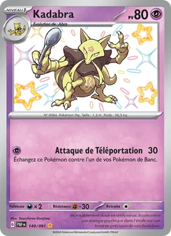 Carte Pokémon Kadabra 149
