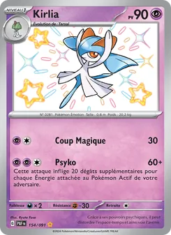 Carte Pokémon Kirlia 154