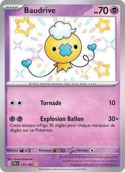 Carte Pokémon Baudrive 155