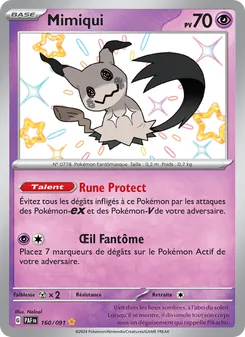 Carte Pokémon Mimiqui 160
