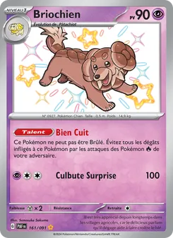 Carte Pokémon Briochien 161