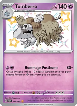 Carte Pokémon Tomberro 168