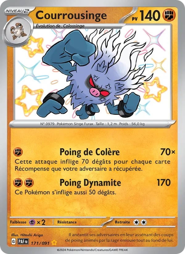 Carte Pokémon Courrousinge 171/91 de l'extension Destinées de Paldea