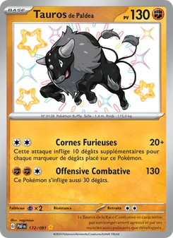 Carte Pokémon Tauros de Paldea 172