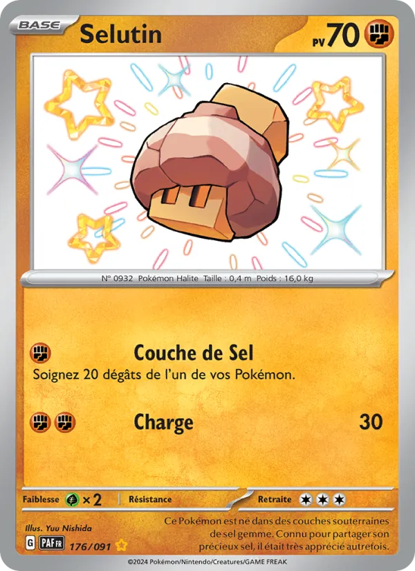 Carte Pokémon Selutin 176/91 de l'extension Destinées de Paldea