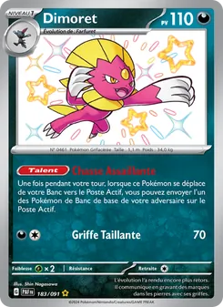 Carte Pokémon Dimoret 183