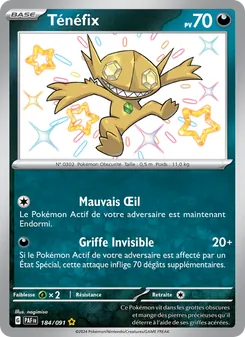 Carte Pokémon Ténéfix 184