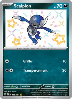 Carte Pokémon Scalpion 185
