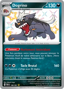 Carte Pokémon Dogrino 188