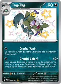Carte Pokémon Tag-Tag 190