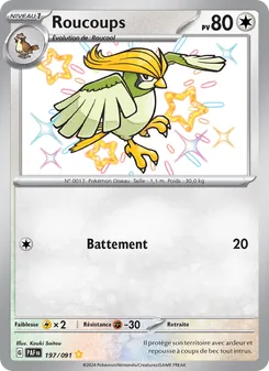 Carte Pokémon Roucoups 197