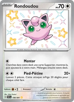 Carte Pokémon Rondoudou 198