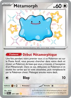 Carte Pokémon Métamorph 201