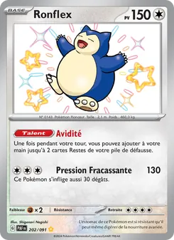 Carte Pokémon Ronflex 202