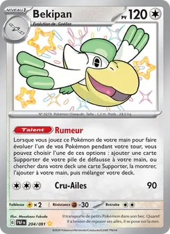 Carte Pokémon Bekipan 204