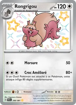 Carte Pokémon Rongrigou 206