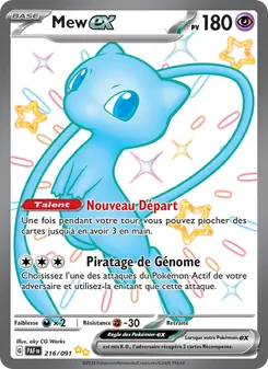 Carte Pokémon Mew-ex 216