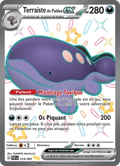 Carte Pokémon Terraiste de Paldea-ex 219