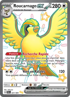 Carte Pokémon Roucarnage-ex 221